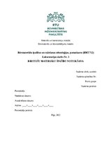 Referāts 'Birstošu materiālu īpašību noteikšana', 1.