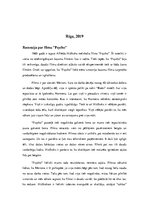 Eseja 'Recenzija par filmu "Psycho"', 2.