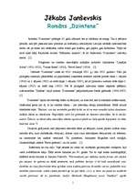 Referāts 'Jēkabs Janševskis - romāna "Dzimtene" analīze', 1.