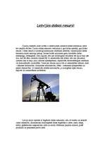 Eseja 'Latvijas dabas resursi', 1.