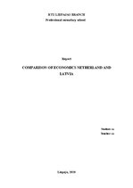 Referāts 'Comparison of Economics Netherland and Latvia', 1.