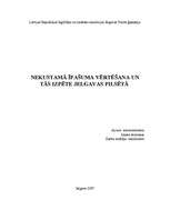 Referāts 'Nekustamā īpašuma vērtēšana un tās izpēte Jelgavas pilsētā', 1.