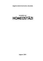 Konspekts 'Homeostāze', 1.
