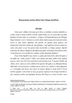 Eseja 'Humanitāro tiesību efektivitāte Sīrijas konfliktā', 1.