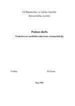 Prakses atskaite 'Uzskaites un analītisko uzdevumu automatizācija', 1.