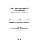 Konspekts 'Ekonomiskās situācijas raksturotāji. Pamatproblēmas makroekonomikā', 1.