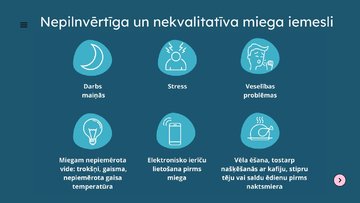 Prezentācija 'Veselības mācības prezentācija par miega kvalitāti un ietekmi uz ikdienu', 13.