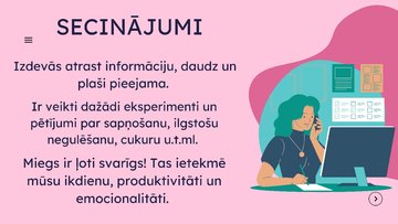 Prezentācija 'Veselības mācības prezentācija par miega kvalitāti un ietekmi uz ikdienu', 26.