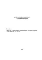 Eseja 'Masu komunikācija', 1.