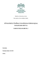 Paraugs 'Būvmateriālu īpašības un ražošanas tehnoloģijas', 1.