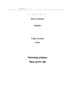 Konspekts 'Mārketinga pētījums "Rīgas šprotes eļļā"', 1.