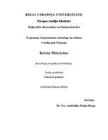 Paraugs 'Investīciju projektu novērtēšana', 1.