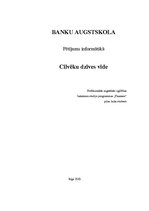 Referāts 'Cilvēku dzīves vide', 1.