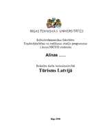 Referāts 'Tūrisms Latvijā', 1.