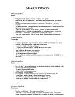 Konspekts 'Mazais princis', 1.