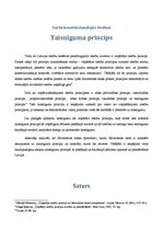 Referāts 'Taisnīguma princips', 1.