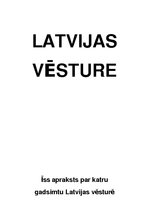 Konspekts 'Latvijas vēsture', 1.