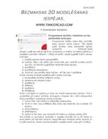 Konspekts '3D modelēšanas bezmaksas iespējas', 1.