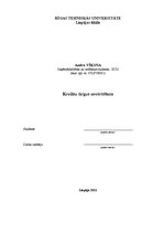 Referāts 'Kredītu tirgus novērtēšana', 1.