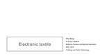 Prezentācija 'E-textile', 1.
