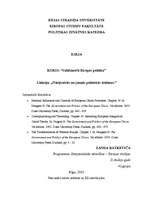 Konspekts 'Nacionālo valstu ietekme uz ES institūcijām', 1.