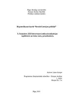 Konspekts 'LR Satversmes institucionalizācija: izpildvara un tiesu vara, prezidentūra', 1.