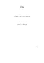 Referāts 'Baroka laika arhitektūra', 1.