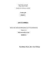 Referāts 'Ienākumu sadales problēmas Latvijā mūsdienās', 1.