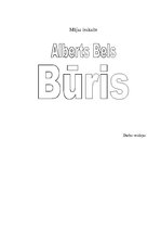 Referāts 'Alberts Bels "Būris"', 1.