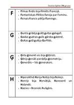 Konspekts 'Trīs teikumi uz katra alfabēta burta', 3.