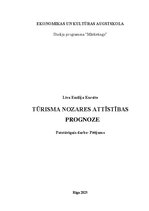 Referāts 'Tūrisma nozares attīstības prognoze', 1.