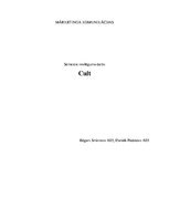 Referāts 'Uzņēmuma mārketinga anlīze "Cult"', 1.