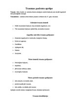Konspekts 'Aprūpes plāns traumu situācijās', 1.