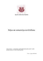 Konspekts 'Stājas un somatotipa novērtēšana', 1.