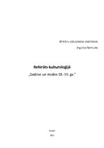 Referāts 'Sadzīve un mode no 18. līdz 19.gadsimtam', 1.