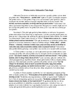 Eseja 'Pilsētas motīvs Aleksandra Čaka dzejā', 1.