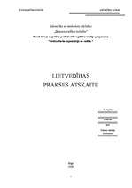 Prakses atskaite 'Lietvedības prakses atskaite', 1.