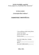 Referāts 'Darbinieku motivēšana', 1.