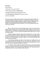 Konspekts 'Writing Monologue Technology', 1.