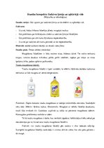 Konspekts 'Stundas konspekts. Sadzīves ķīmija un apkārtējā vide', 1.