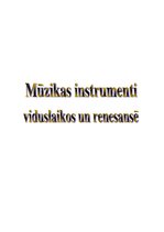 Referāts 'Mūzikas instrumenti viduslaikos un renesansē', 1.