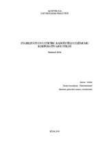 Diplomdarbs 'Stabilitāti un uzticību radoši tēli uzņēmumu korporatīvajos stilos', 1.