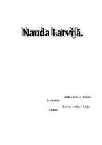 Referāts 'Nauda Latvijā', 1.