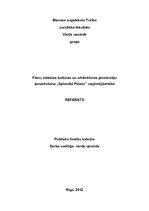 Referāts 'Filmu mākslas kultūras un arhitektūras pieminekļu izmantošana "Splendid Palace" ', 1.