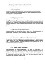 Referāts 'Performance kā dzīves stils', 1.