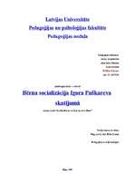 Referāts 'Bērna socializācija Igora Puškareva skatījumā', 1.