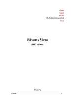 Referāts 'Edvarts Virza', 1.