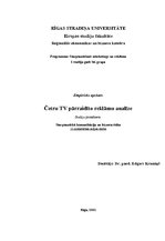 Eseja 'Četru televīzijā pārraidīto reklāmu analīze', 1.