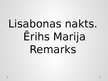 Prezentācija 'Ērihs Marija Remarks "Lisabonas nakts"', 1.