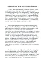 Eseja 'Recenzija par filmu ’’Pikaso piedzīvojumi’’', 1.